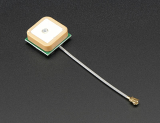 Image of external GPS Antenna Adafruit License: CC BY-NC-SA 2.0